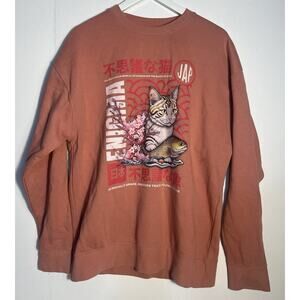 Magic Of Cats Sweatshirt Women’s XL Enigma Japanese  Fish pullover